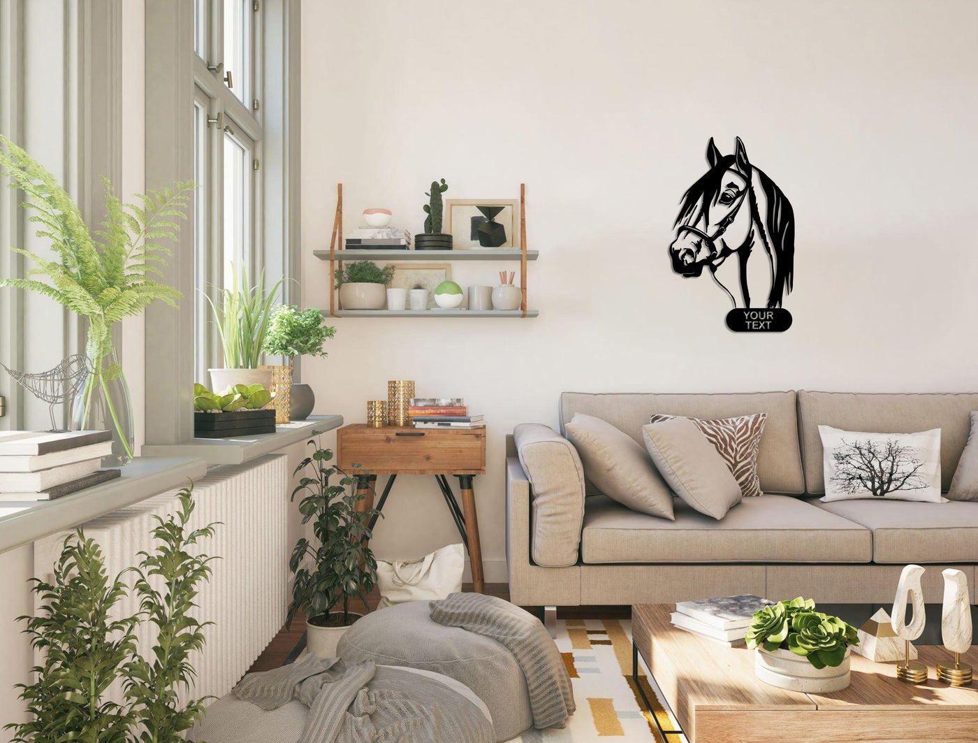 Personalized Horse Metal Wall Art