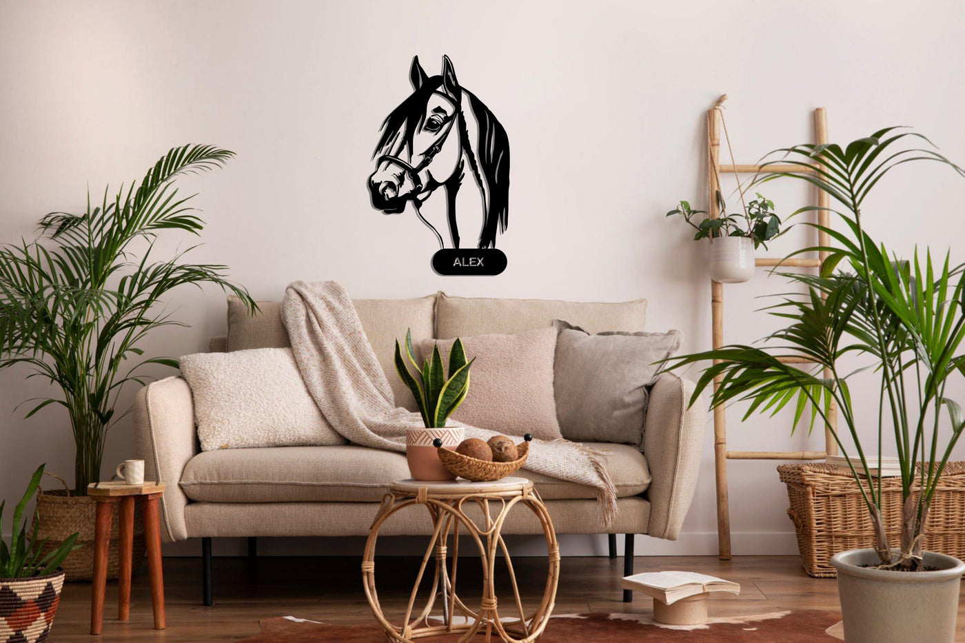 Personalized Horse Metal Wall Art