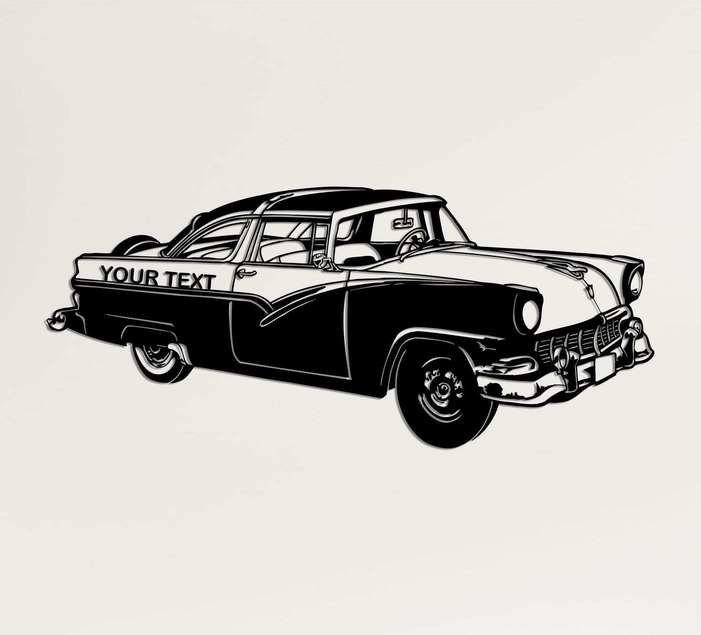 Personalized Vintage Car Metal Wall Art