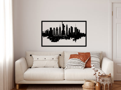 Personalized New York Metal Wall Art