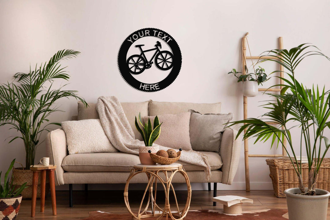 zimmer fahrrad kaufen Personalisierte Fahrrad Metall-Wandkunst