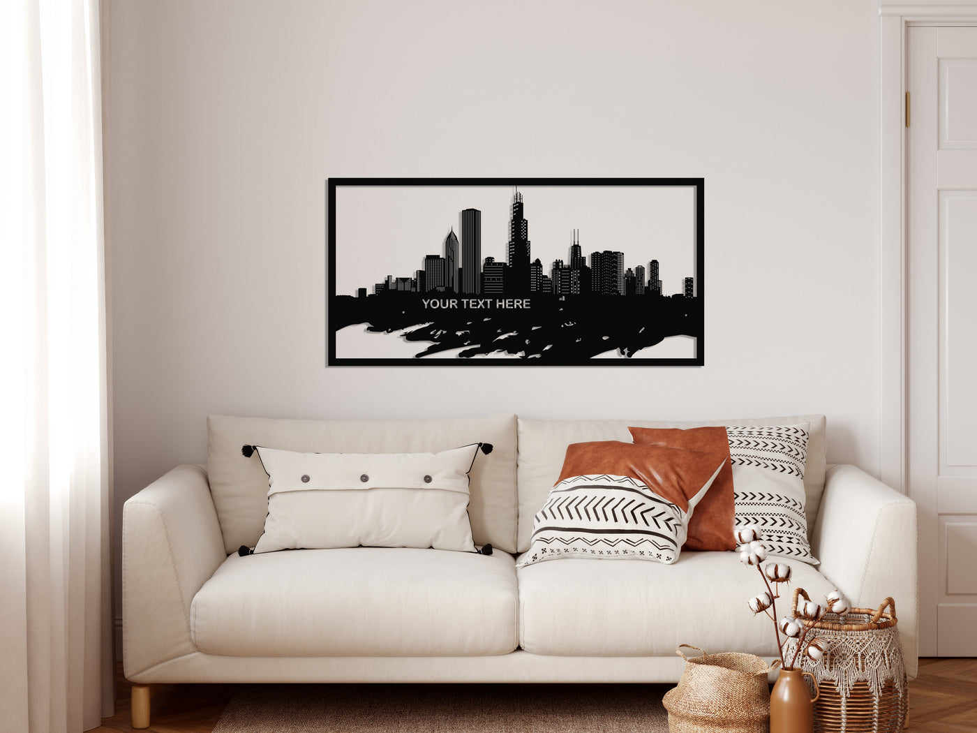 Personalized Chicago Metal Wall Art