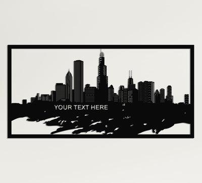 Personalized Chicago Metal Wall Art