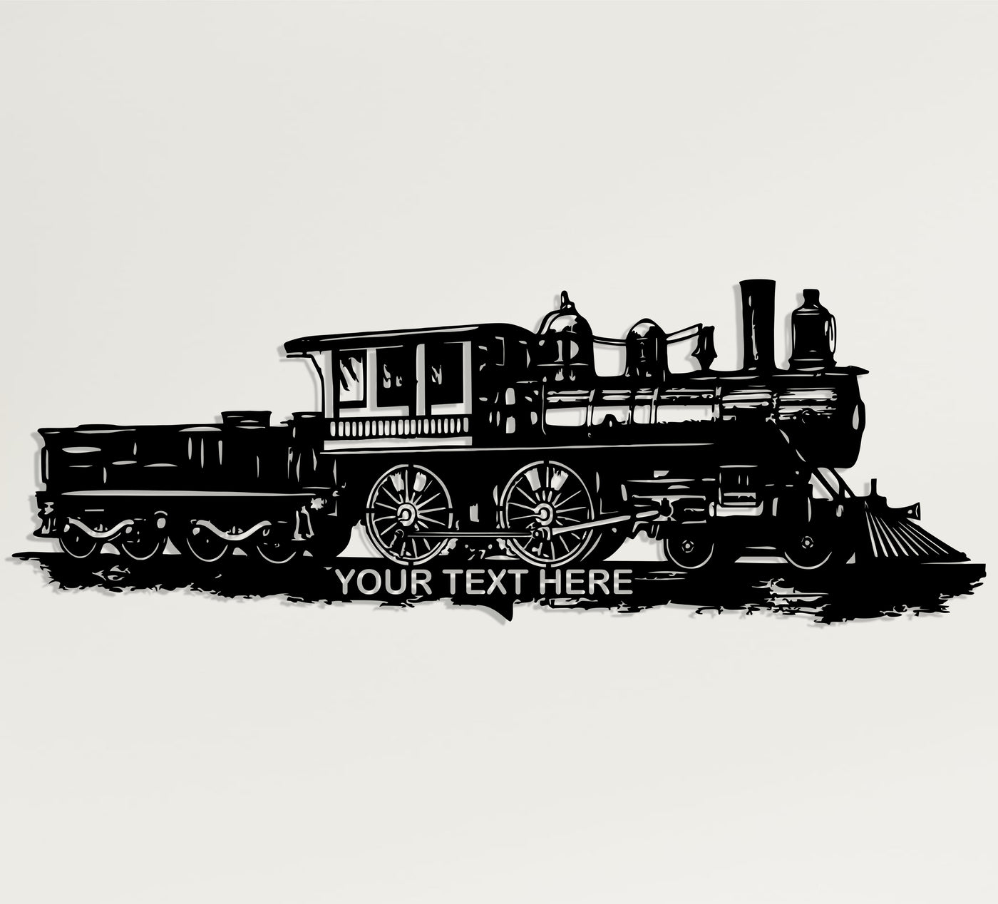 Personalized Train Metal Wall Art
