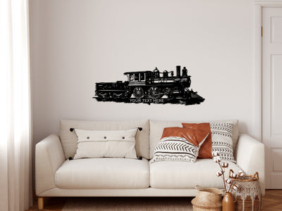 Personalized Train Metal Wall Art
