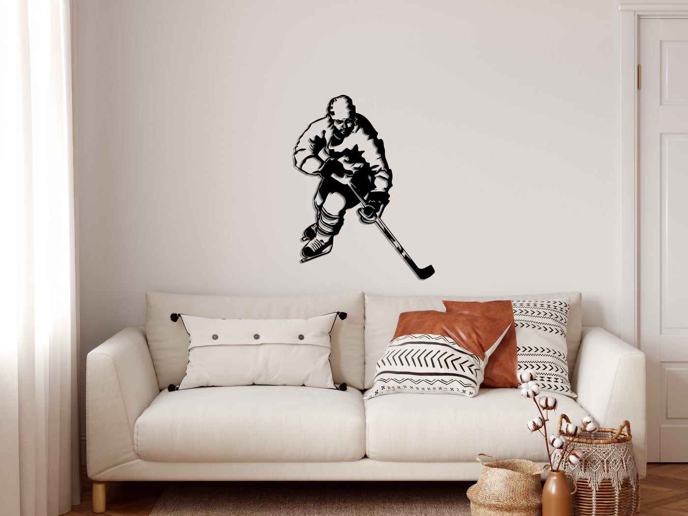 Ice Hockey Metal Wall Art