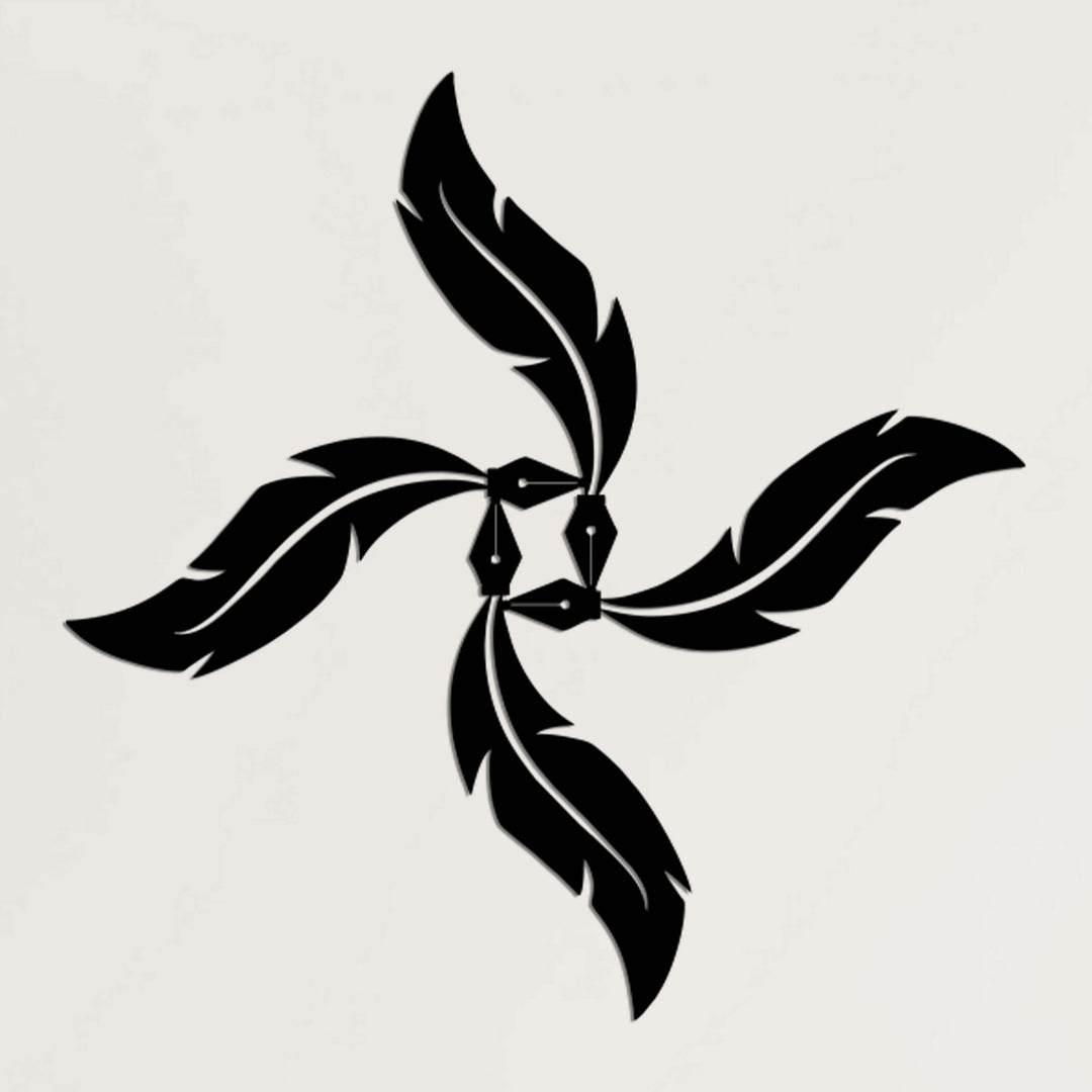 Quill Metal Wall Art - Decor available at Dekadron for $99.90
