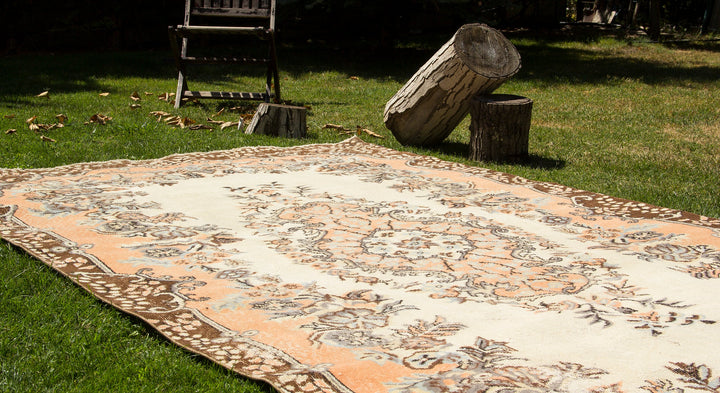 Vintage Handmade Unique Rug  5'10'' X 9'11''