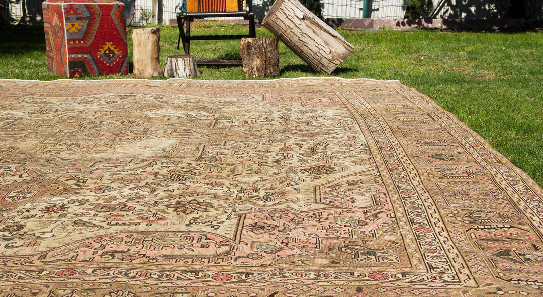 Vintage Oriental Premium Handmade Unique Rug  9'6'' X 12'8''