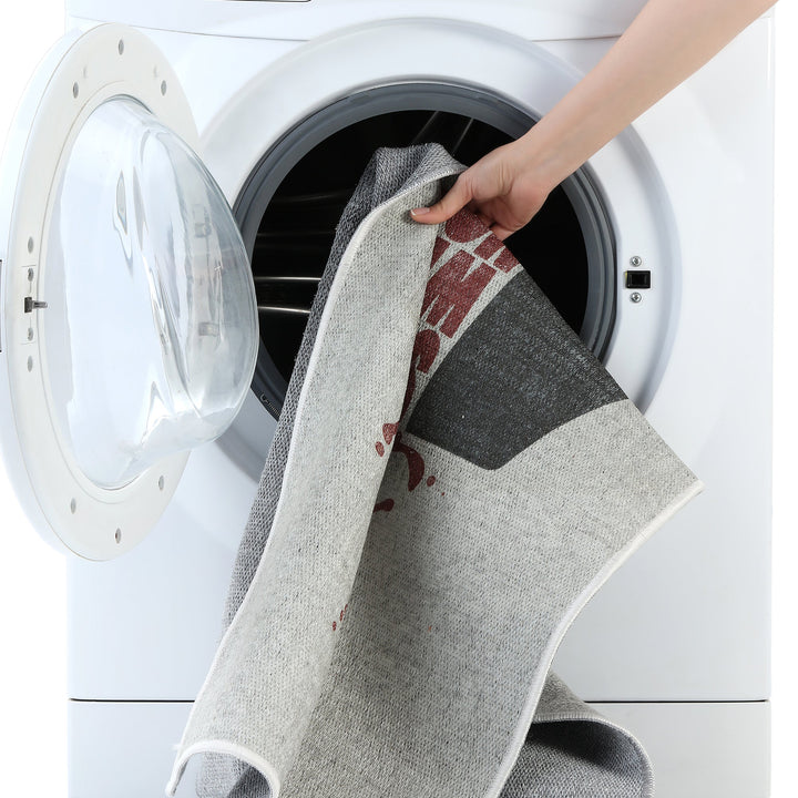 SussexHome Non Skid Washable Beer Bar Decorative Floor Rug 20" x 59" | Black&Green