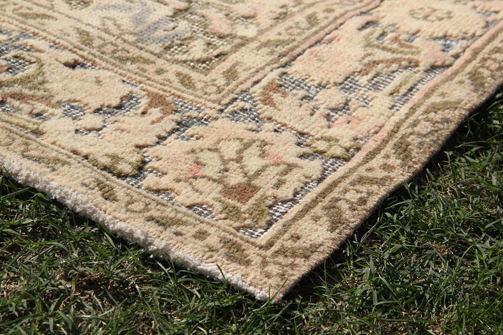 Vintage Carved Handmade Unique Rug  4'5'' X 8'7''