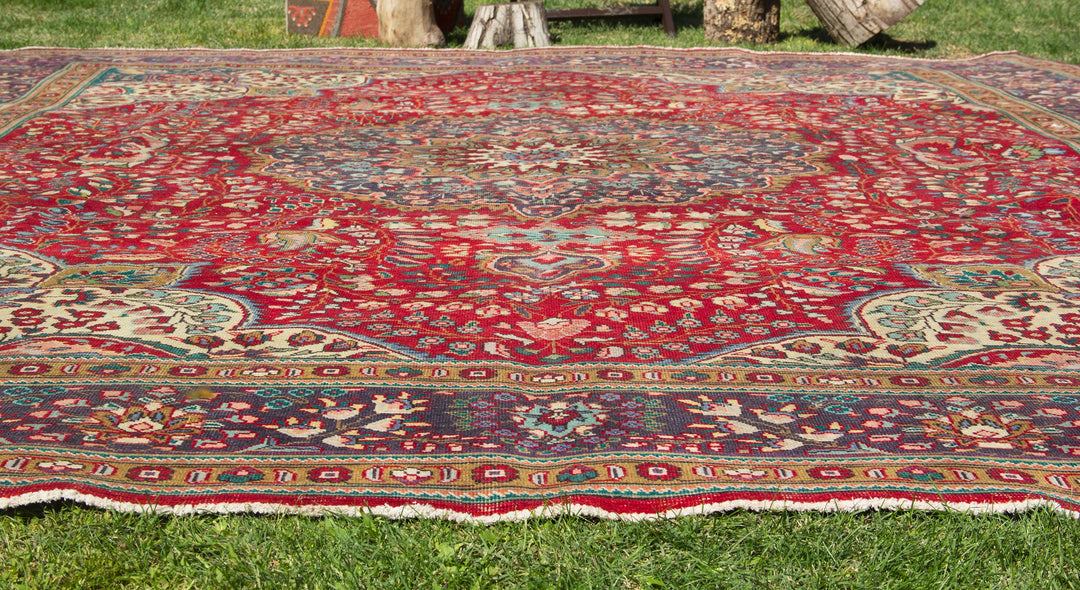 Vintage Oriental Premium Handmade Unique Rug  10'1'' X 12'8''