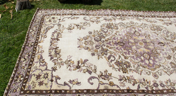 Vintage Carved Handmade Unique Rug  5'11'' X 9'10''