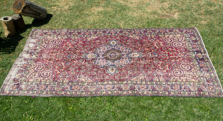 Vintage Handmade Unique Rug  5'1'' X 8'11''