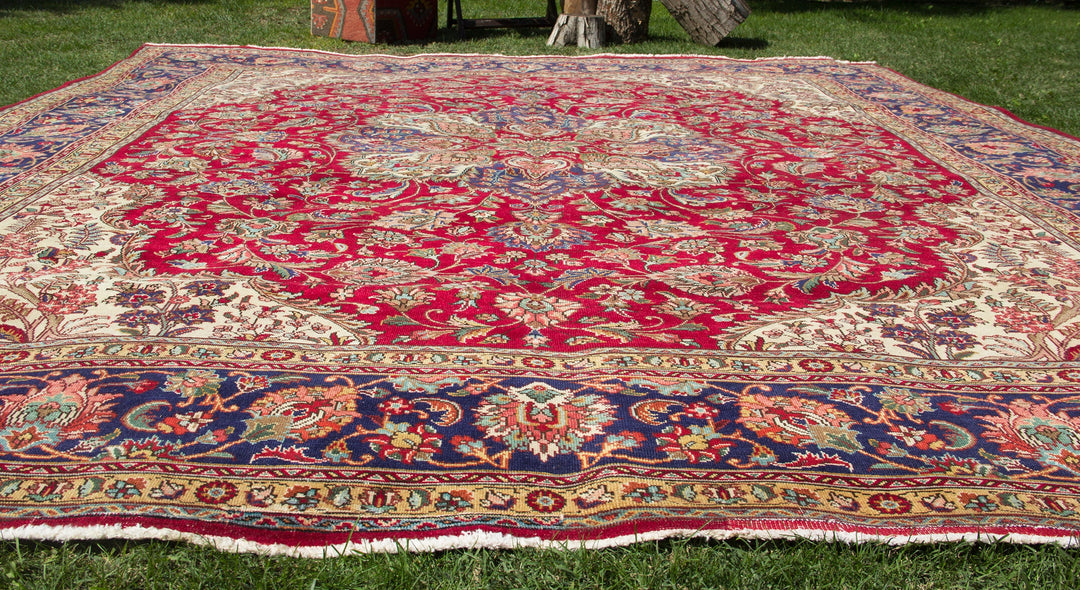 Vintage Oriental Premium Handmade Unique Rug  9'9'' X 12'10''