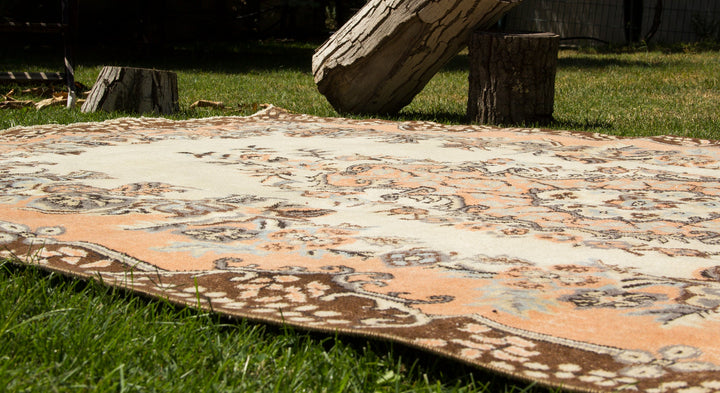 Vintage Handmade Unique Rug  5'10'' X 9'11''