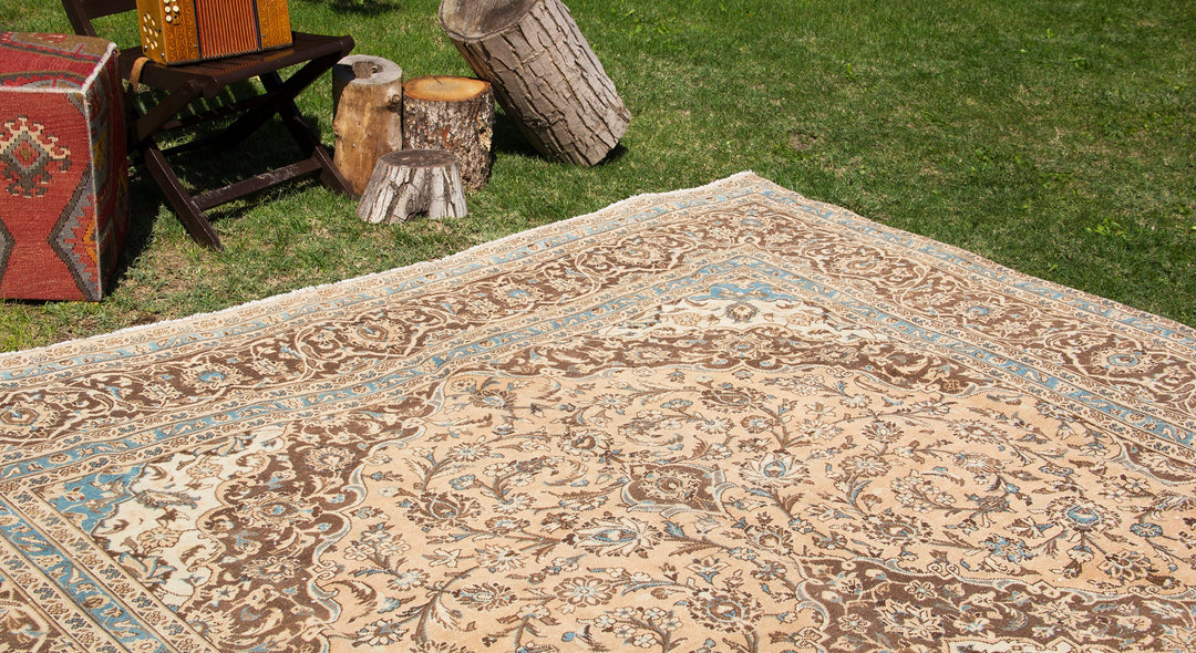 Vintage Oriental Premium Handmade Unique Rug  9'5'' X 12'12''