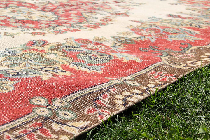 Vintage Handmade Unique Rug  5'10'' X 9'6''