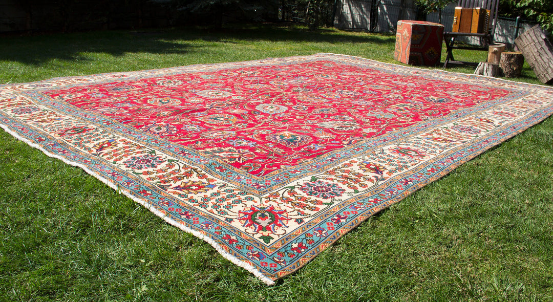 Vintage Oriental Premium Handmade Unique Rug  9'7'' X 13'3''