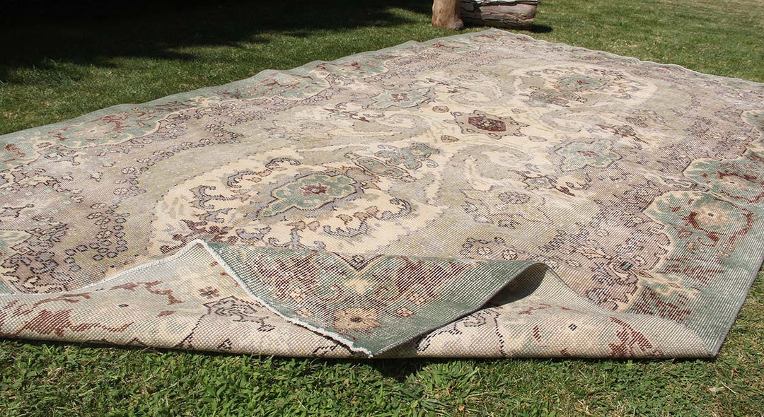 Vintage Handmade Unique Rug  6'3'' X 11'0''