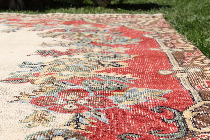 Vintage Handmade Unique Rug  5'10'' X 9'6''