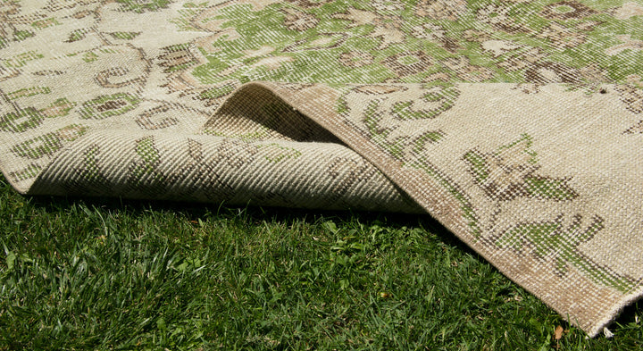 Vintage Handmade Unique Rug  4'8'' X 6'7''