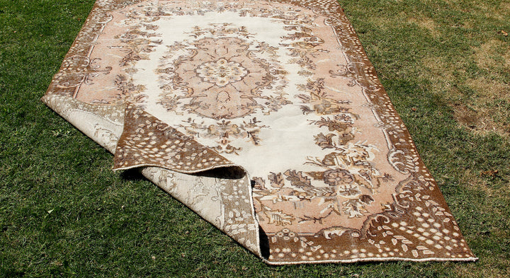 Vintage Handmade Unique Rug  6'5'' X 9'7''