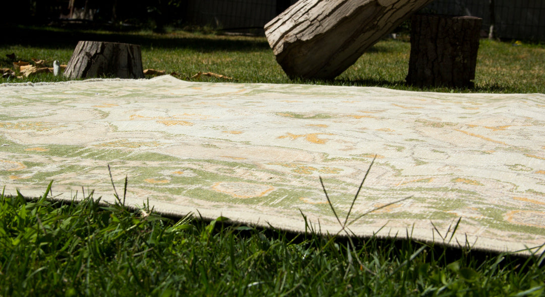 Vintage Handmade Unique Rug  6'0'' X 9'5''