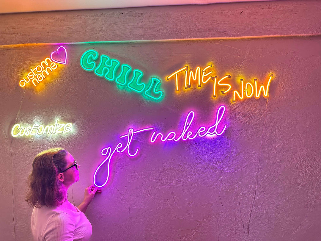 Get Naked Neon Metal Sign - Neon Signs available at Dekadron for $109.00
