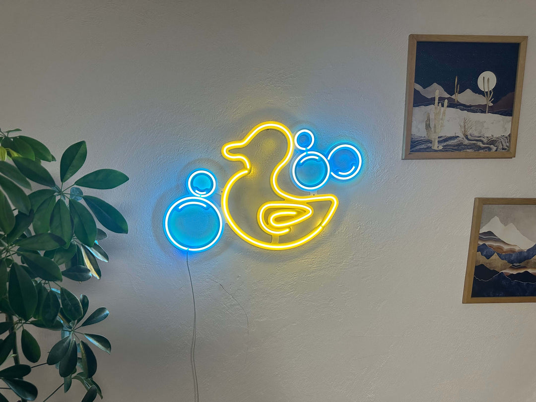 Rubber Duck Neon Metal Sign - Neon Signs available at Dekadron for $109.00