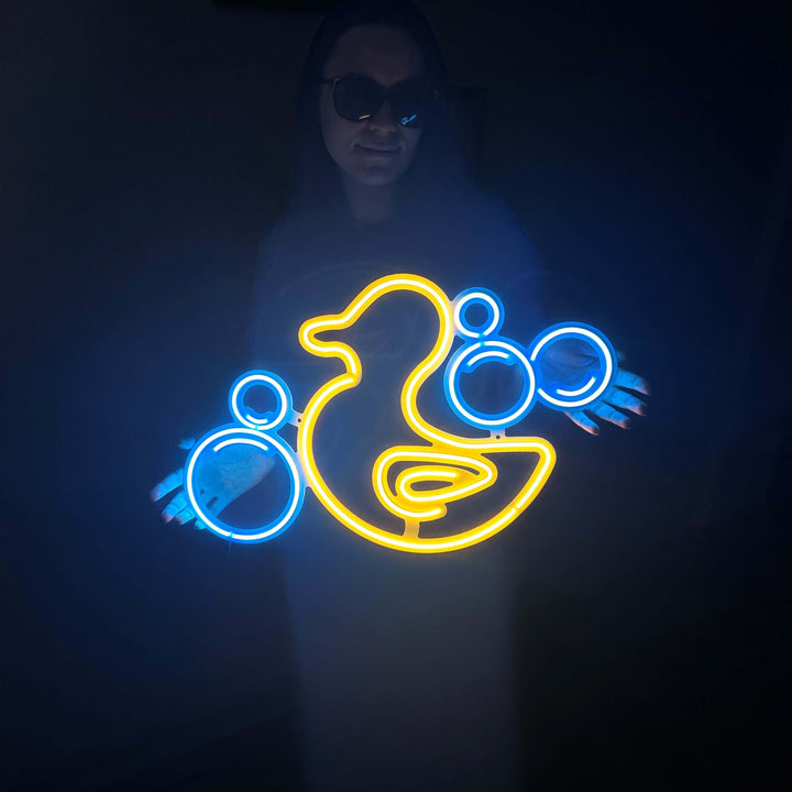 Rubber Duck Neon Metal Sign - Neon Signs available at Dekadron for $109.00