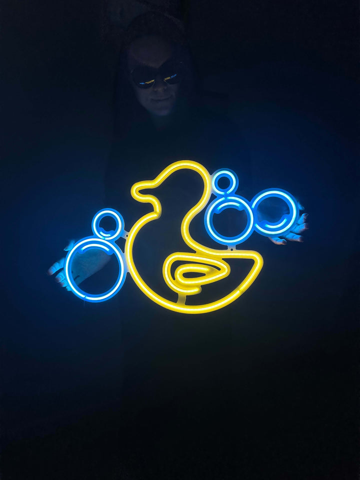Rubber Duck Neon Metal Sign - Neon Signs available at Dekadron for $109.00