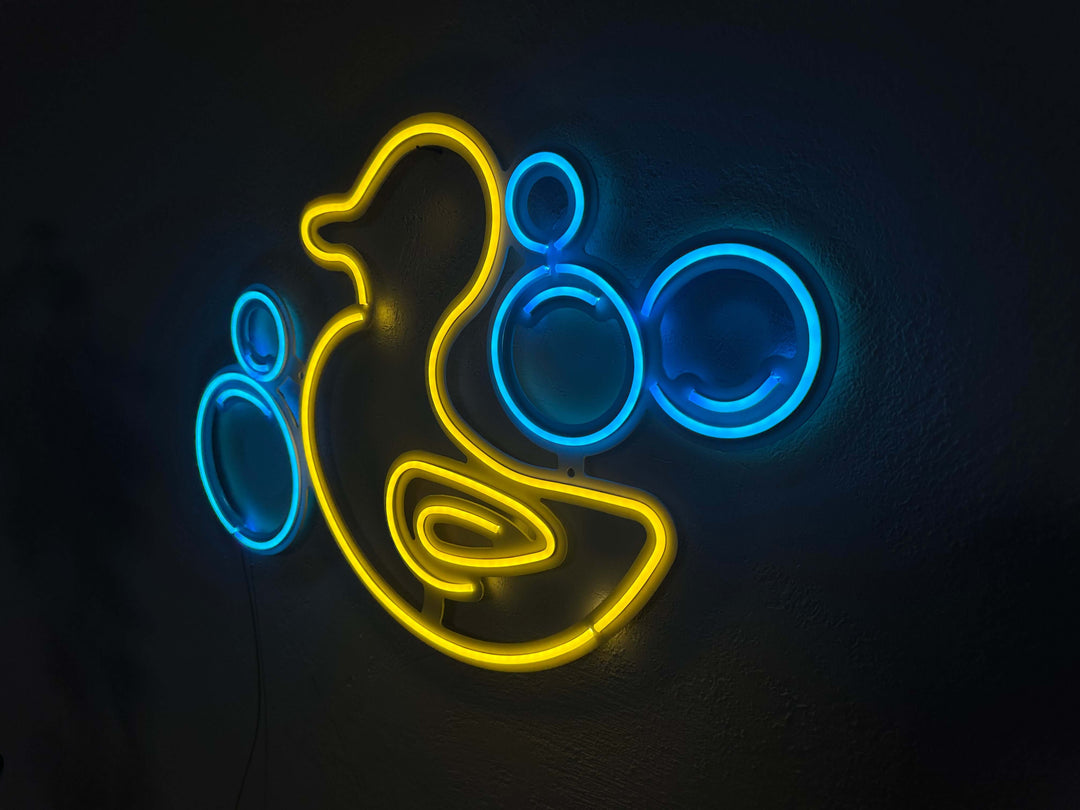 Rubber Duck Neon Metal Sign - Neon Signs available at Dekadron for $109.00