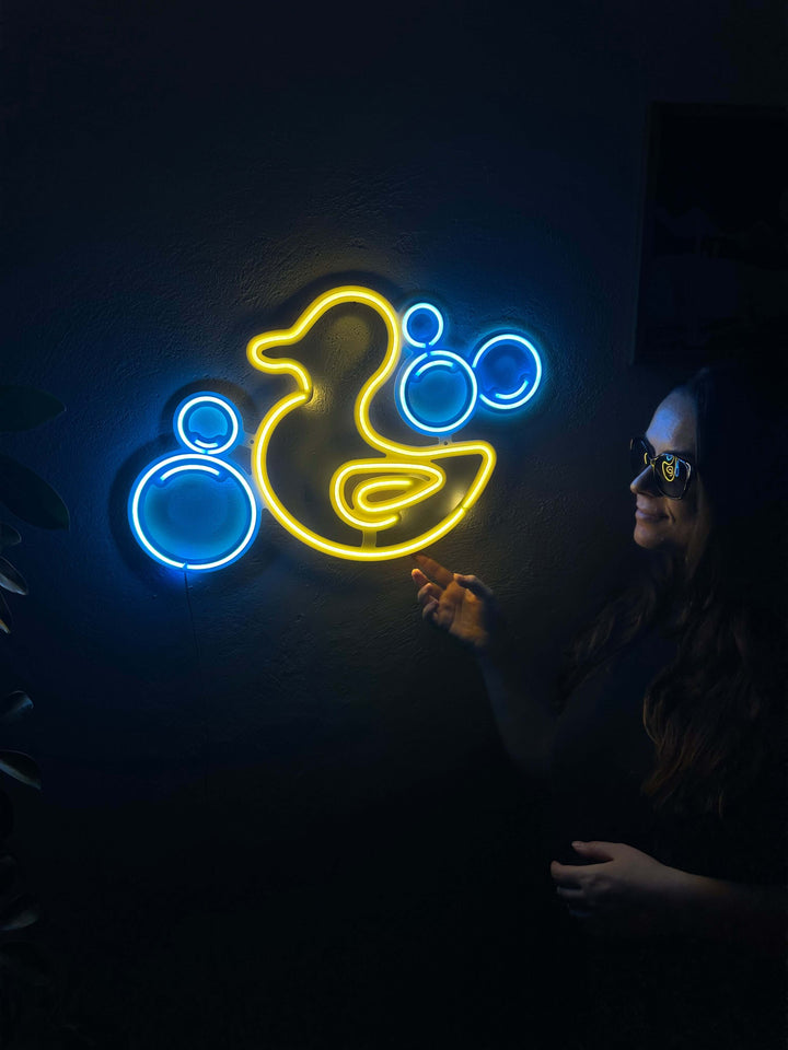 Rubber Duck Neon Metal Sign - Neon Signs available at Dekadron for $109.00