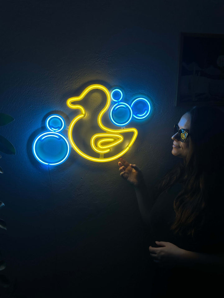 Rubber Duck Neon Metal Sign - Neon Signs available at Dekadron for $109.00