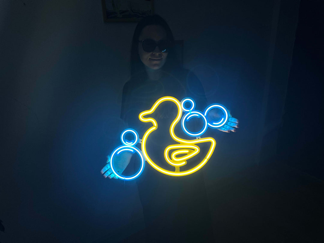 Rubber Duck Neon Metal Sign - Neon Signs available at Dekadron for $109.00