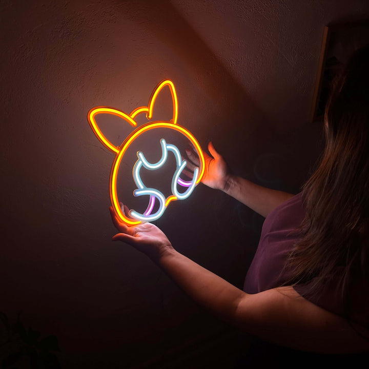 Corgi Neon Metal Sign - Neon Signs available at Dekadron for $99.00