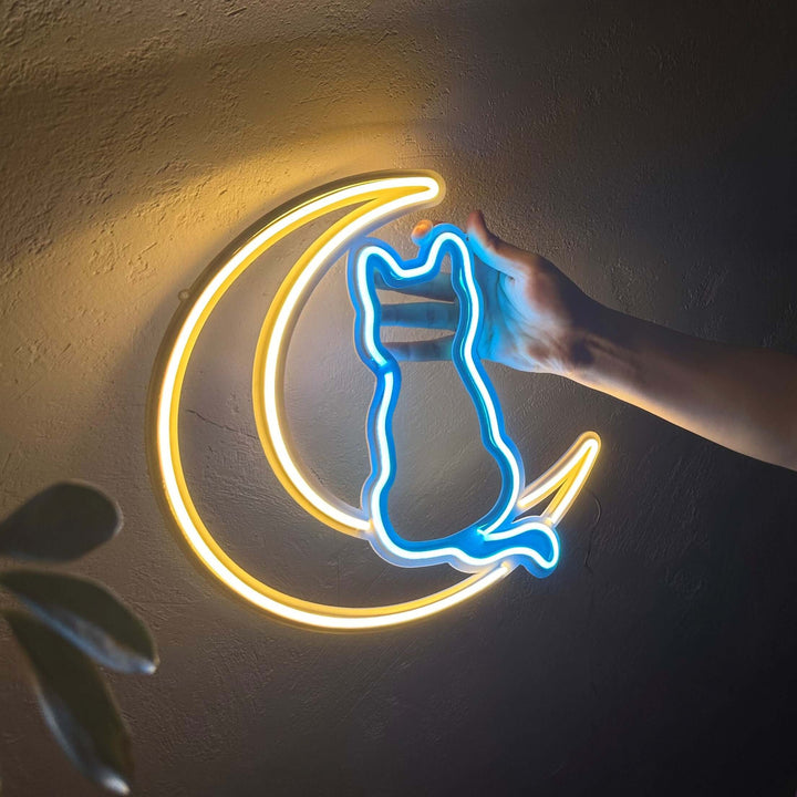 Luna Neon Metal Sign - Neon Signs available at Dekadron for $99.00