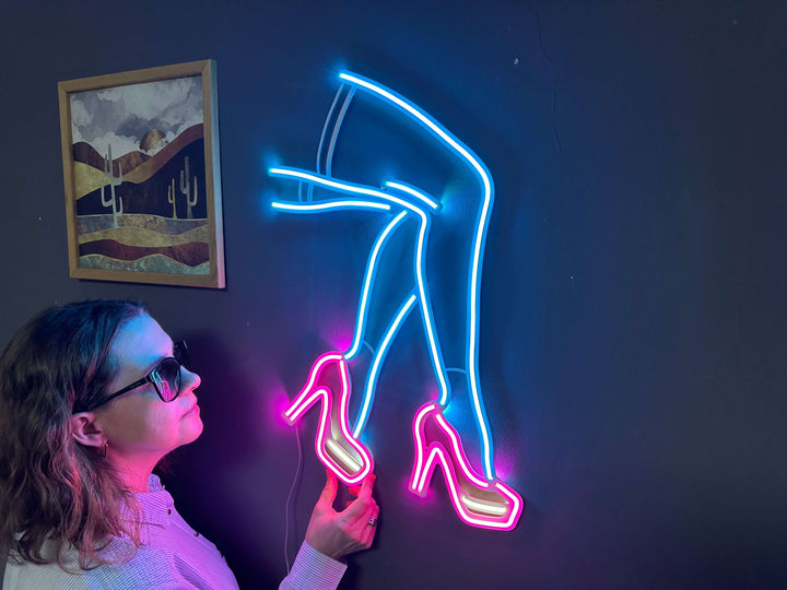 Lacy Neon Metal Sign - Neon Signs available at Dekadron for $109.00