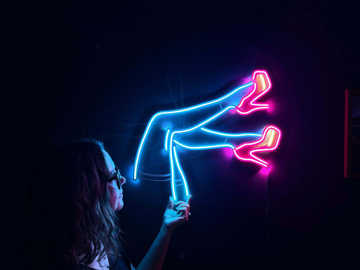 Lacy Neon Metal Sign - Neon Signs available at Dekadron for $109.00