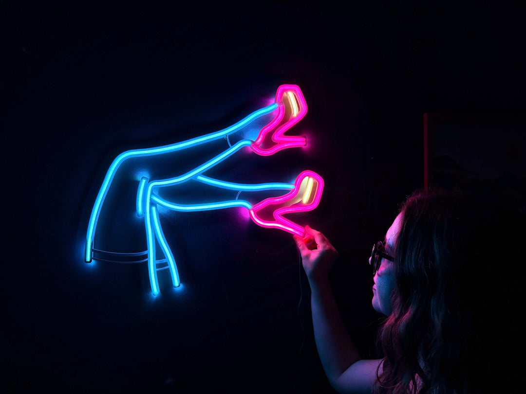 Lacy Neon Metal Sign - Neon Signs available at Dekadron for $109.00