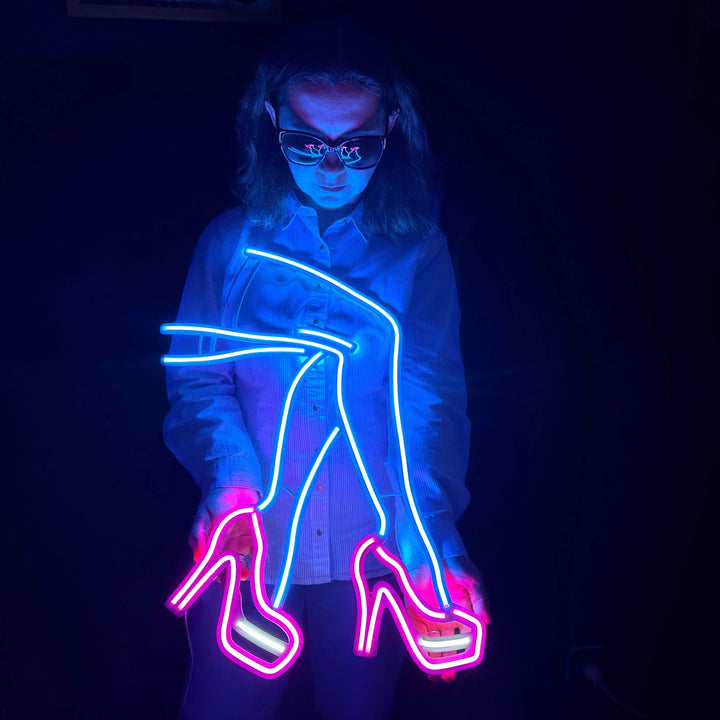 Lacy Neon Metal Sign - Neon Signs available at Dekadron for $109.00