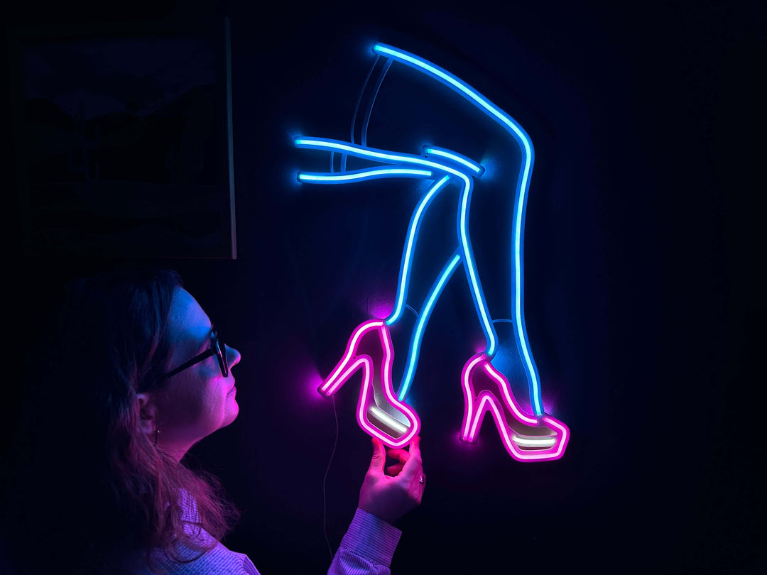 Lacy Neon Metal Sign - Neon Signs available at Dekadron for $109.00