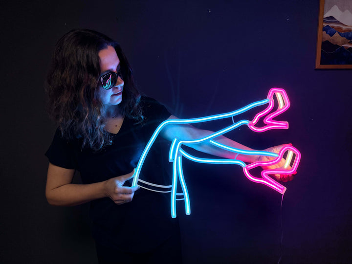 Lacy Neon Metal Sign - Neon Signs available at Dekadron for $109.00