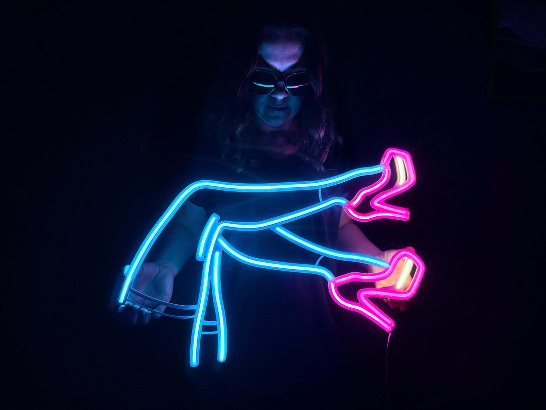 Lacy Neon Metal Sign - Neon Signs available at Dekadron for $109.00