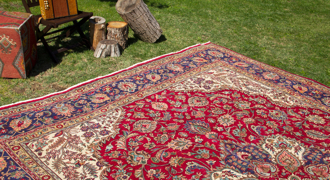 Vintage Oriental Premium Handmade Unique Rug  9'9'' X 12'10''