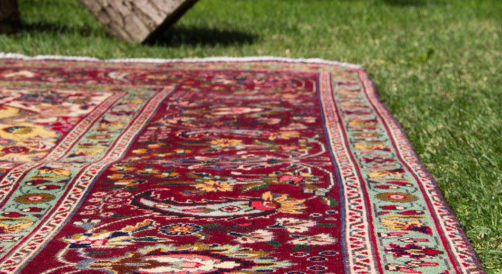 Vintage Oriental Premium Handmade Unique Rug Natural 9'7''  X  13'3''