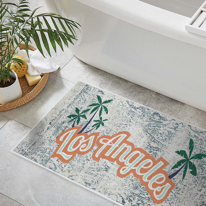 Los Angeles Design Multipurpose Floor Mat | 24"x44" | Multicolor