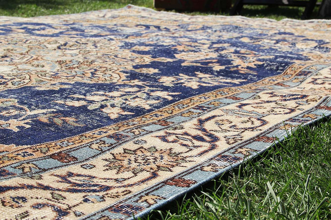 Vintage Handmade Unique Rug Retro 6'5'' X 8’11''