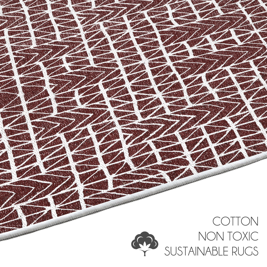 Sussexhome Hudson Collection 2 x 3 Foot Heavy Duty Low Pile  Landing Rug Runner